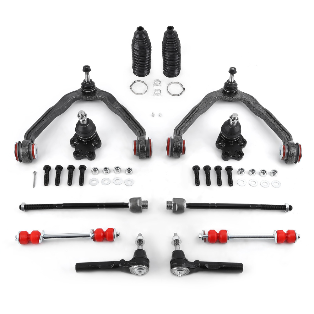12x Front Upper Control Arm Sway Bar Kit compatible for Chevy Silverado GMC Sierra 1500 RWD