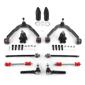 12x Front Upper Control Arm Sway Bar Kit compatible for Chevy Silverado GMC Sierra 1500 RWD