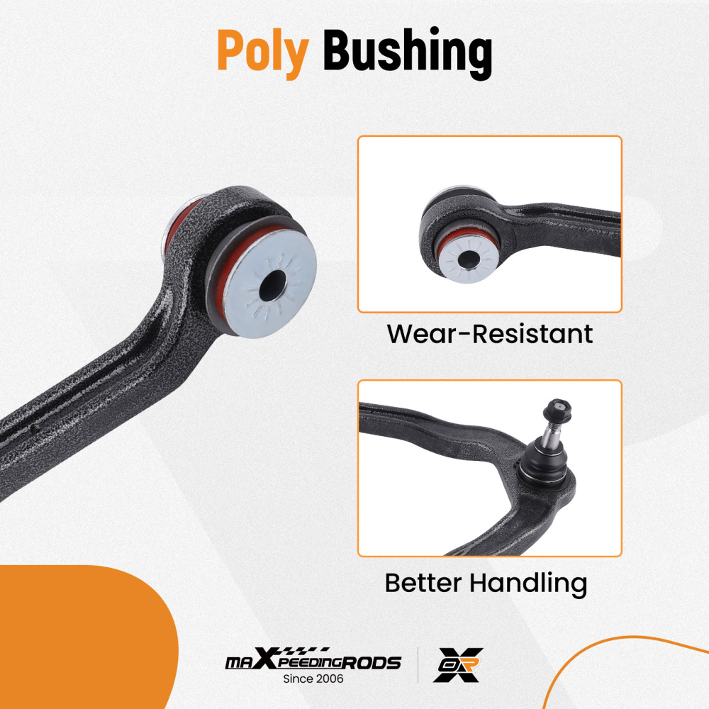 12x Front Upper Control Arm Sway Bar Kit compatible for Chevy Silverado GMC Sierra 1500 RWD