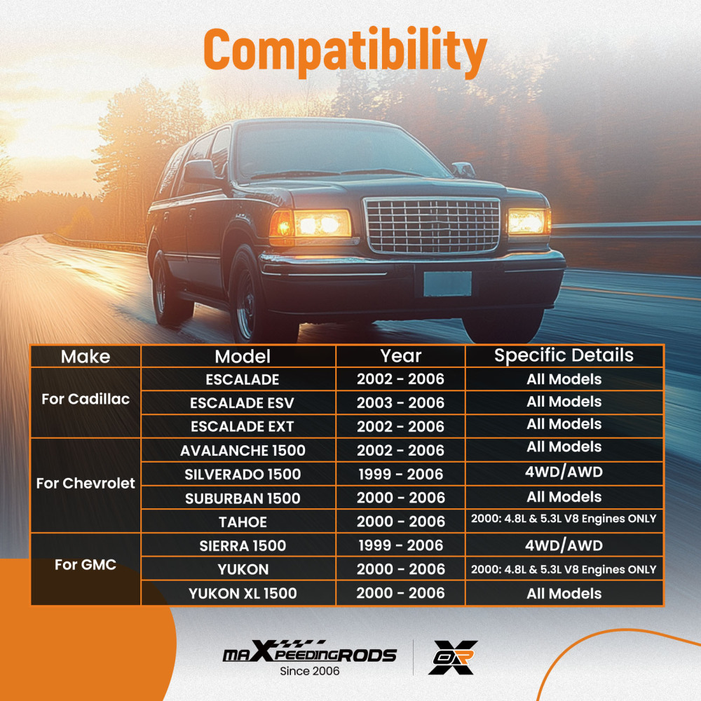 Suspension Front Upper Control Arms compatible for Chevy GMC Silverado Sierra 1500 compatible for Tahoe