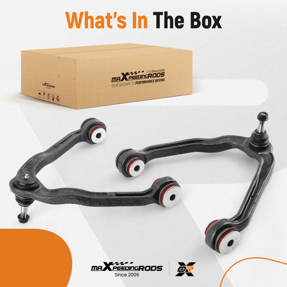 2x Front Upper Control Arms for 1999-2014 compatible for Chevy GMC Express compatible for Silverado Sierra1500