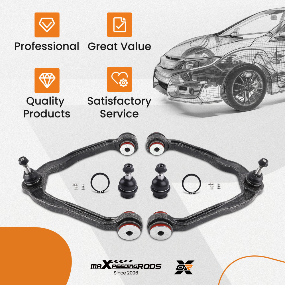 Front Upper Control Arm Lower w/Ball Joint compatible for Chevy Tahoe Silverado Sierra 1500