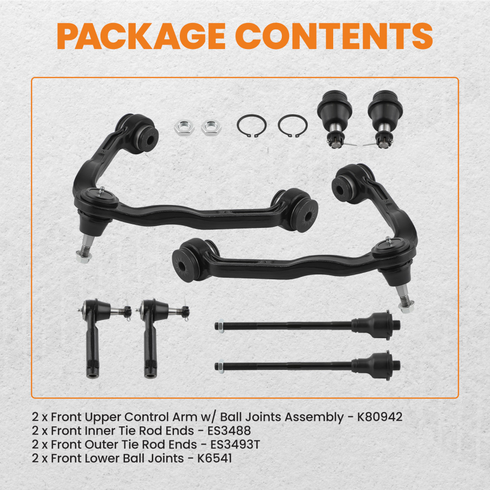 SET DI 8 BRACCI DI CONTROLLO ANTERIORI compatibile per CADILLAC ESCALADE CHEVROLET SILVERADO