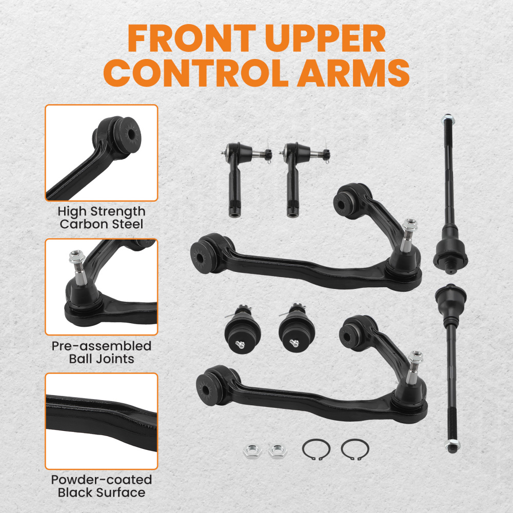 SET DI 8 BRACCI DI CONTROLLO ANTERIORI compatibile per CADILLAC ESCALADE CHEVROLET SILVERADO