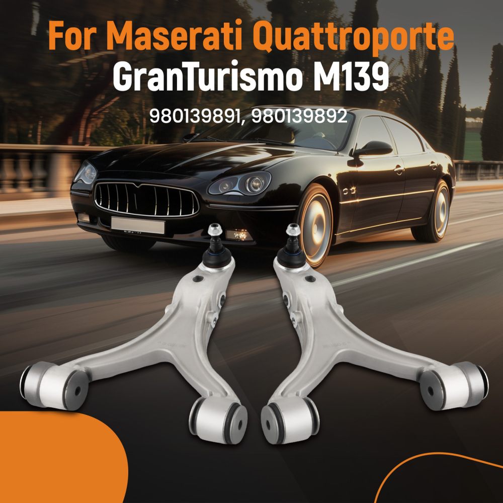 Front Lower Control Arms LH RH Compatible for Maserati Quattroporte 08-13 GranTurismo 08-18 M139