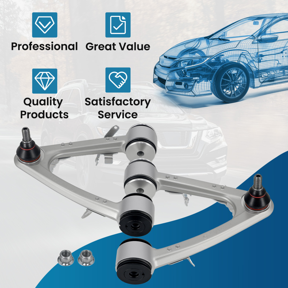 2PCS ANTERIORE SUPERIORE CONTROLLO BRACCI SOSPENSIONE compatibile per MASERATI QUATTROPORTE