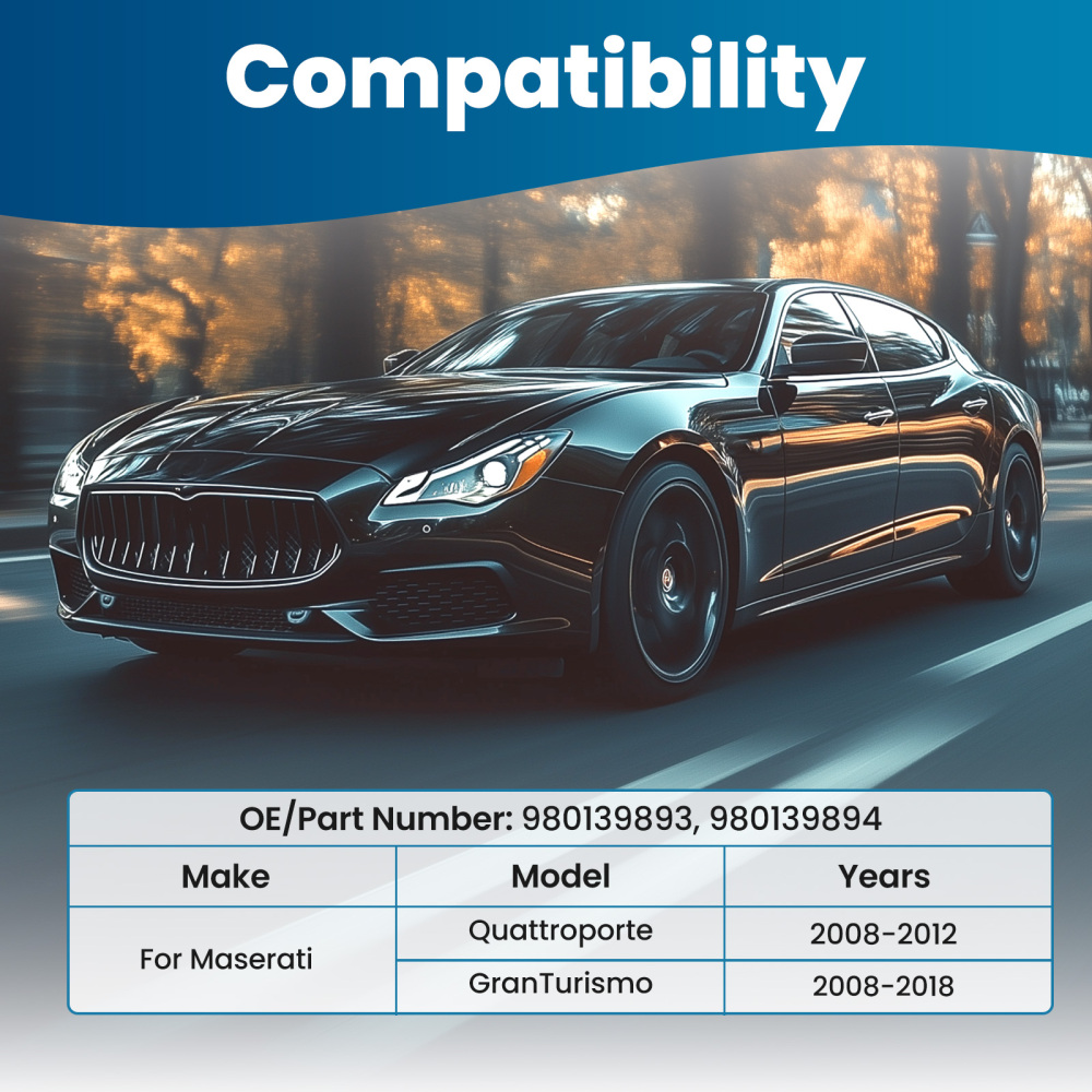 2PCS ANTERIORE SUPERIORE CONTROLLO BRACCI SOSPENSIONE compatibile per MASERATI QUATTROPORTE