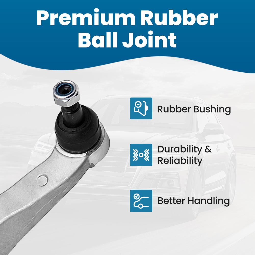 10-Part Control Arm Kit Upper+Lower Front compatible for Audi A4 8k B8 A5 8t 07-09 8f suspension arms