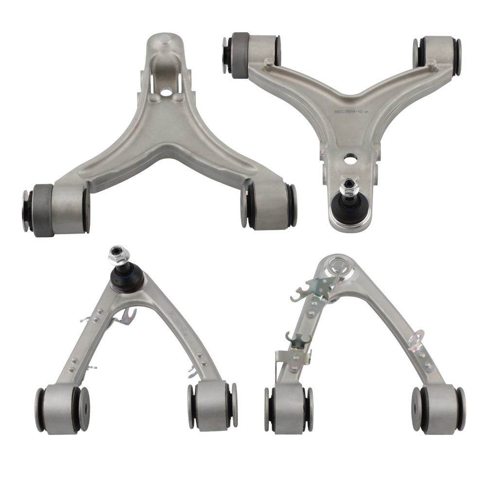 Front Upper Lower Control Arms For 08-13 compatible for Maserati Quattroporte GranTurismo M139