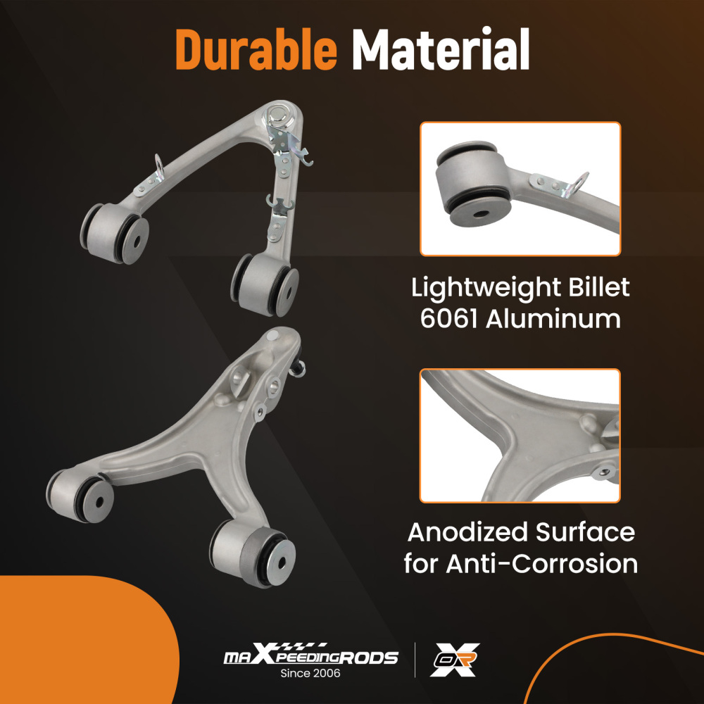 4 BRACCI DI CONTROLLO ANTERIORI LHRH compatibile per MASERATI QUATTROPORTE GRANTURISMO M139