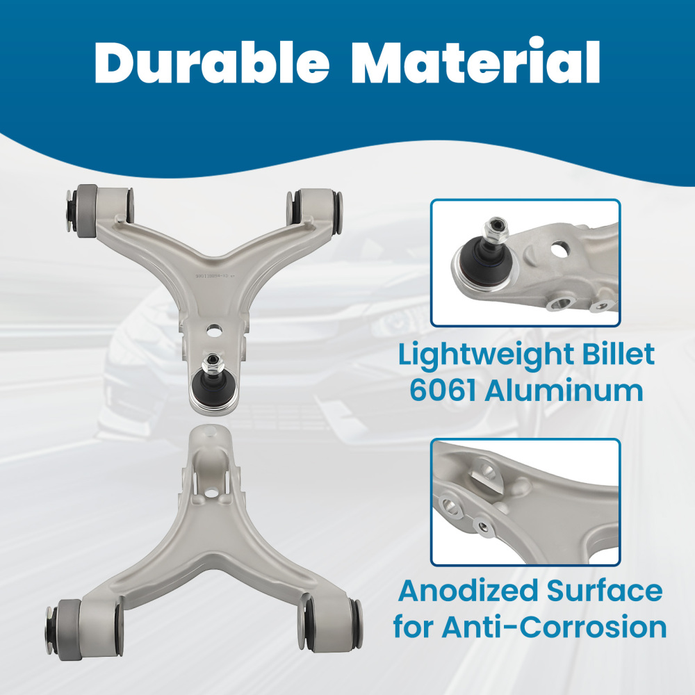 Front Upper Lower Control Arms compatible for Maserati Quattroporte GranTurismo M139 08-18