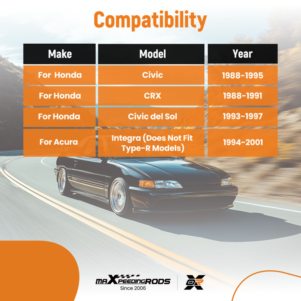 Pair Rear Suspension Lower Control Arms LeftRight For Honda Del Sol 1993-1997