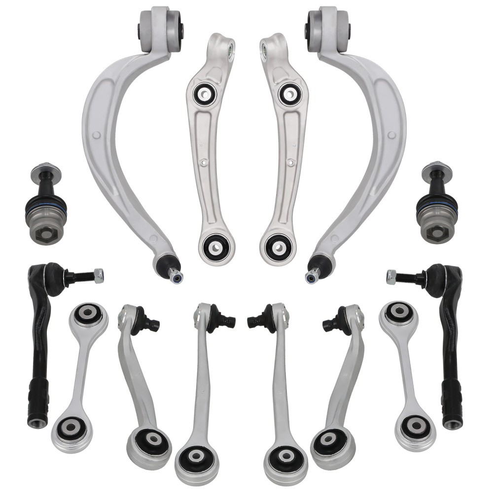 14PCS FRONT UPPER LOWER SUSPENSION WISHBONE ARMS LINKS KIT SET compatible for AUDI A4 B8 Q5