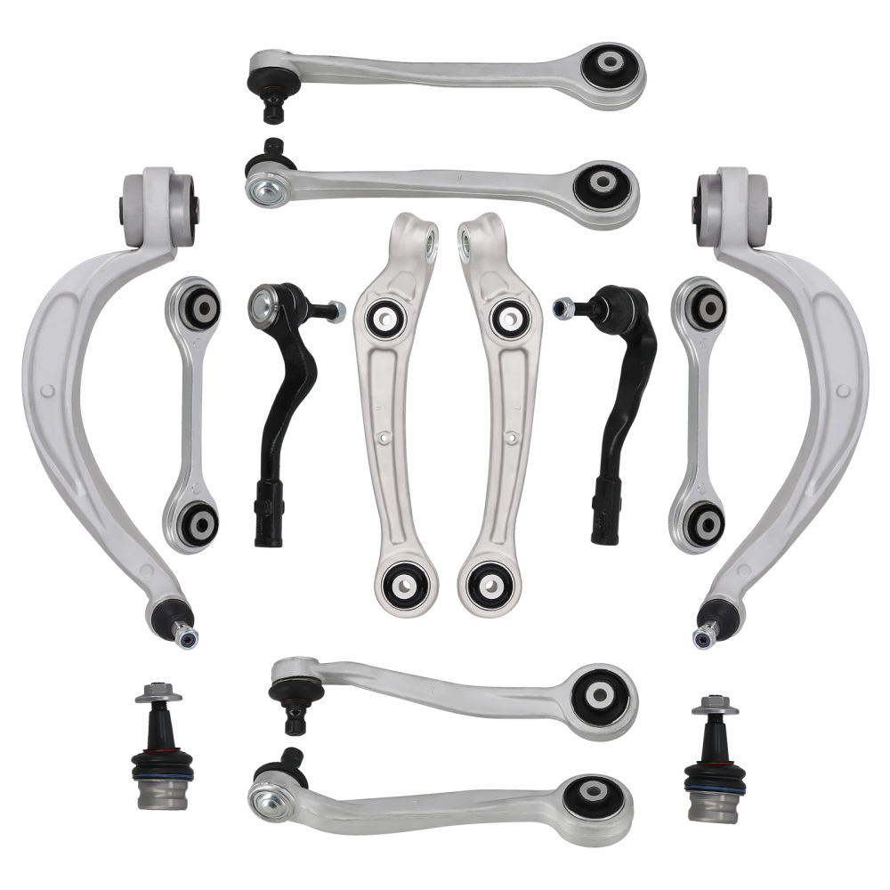 14PCS FRONT UPPER LOWER SUSPENSION WISHBONE ARMS LINKS KIT SET compatible for AUDI A4 B8 Q5