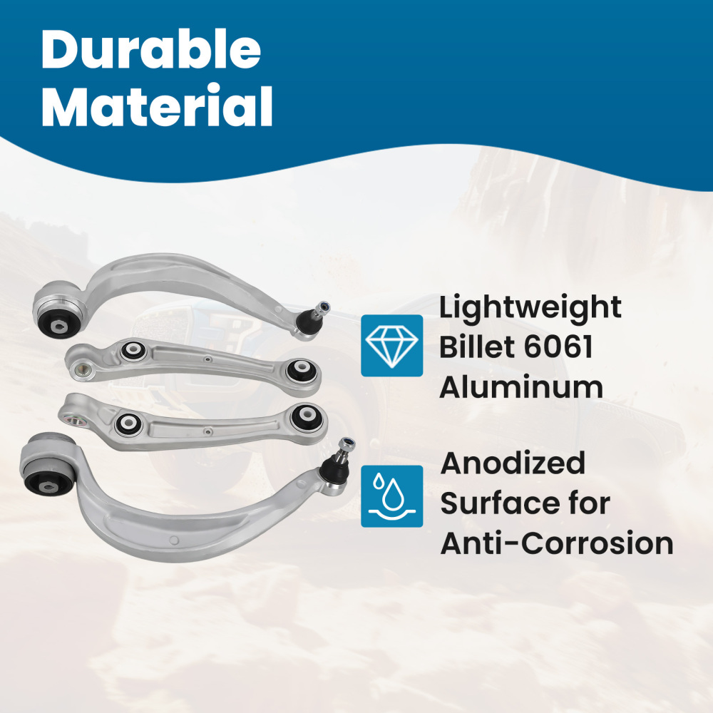 14PCS FRONT UPPER LOWER SUSPENSION WISHBONE ARMS LINKS KIT SET compatible for AUDI A4 B8 Q5