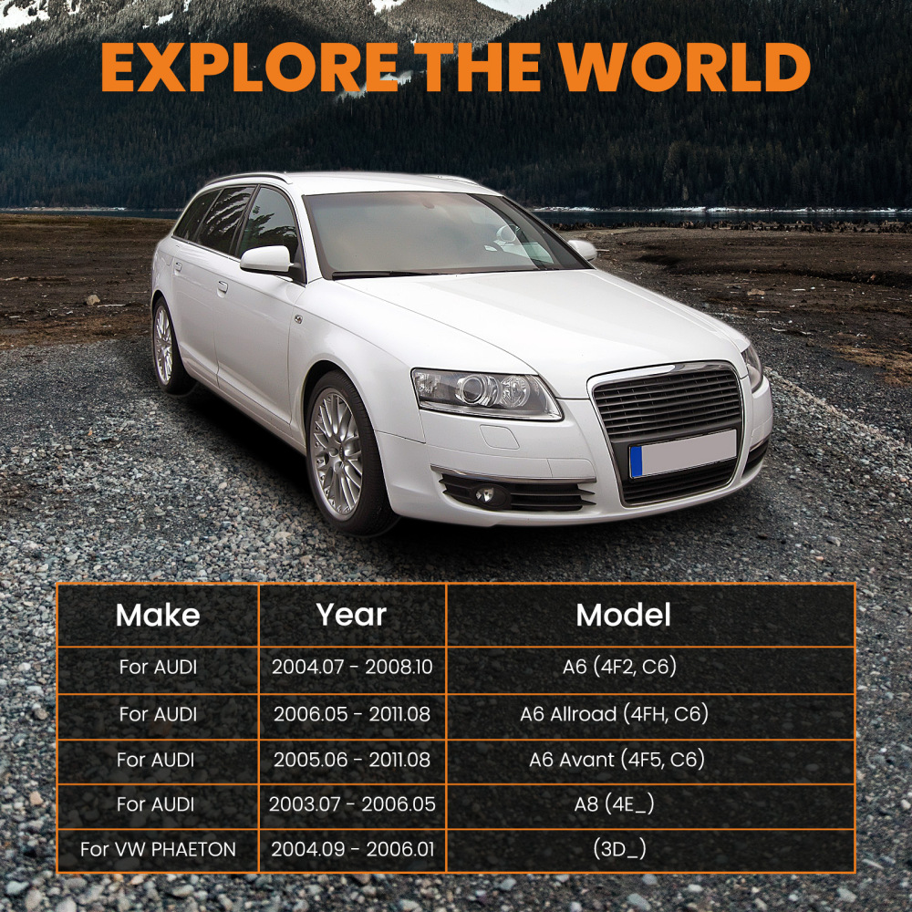 Front Upper L + R Control Arm Suspension Kit compatible for Volkswagen Phaeton compatible for V8 2004-2006 suspension arms