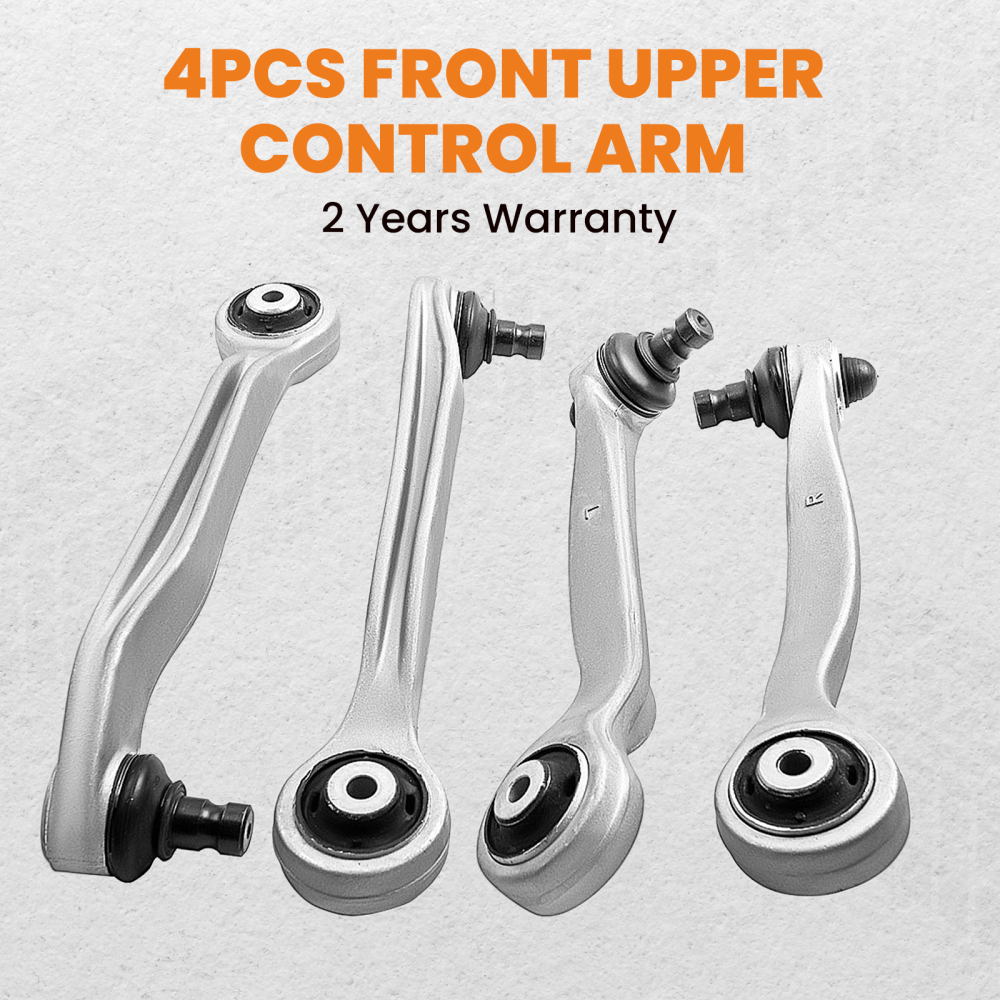 Front Upper L + R Control Arm Suspension Kit compatible for Volkswagen Phaeton compatible for V8 2004-2006 suspension arms