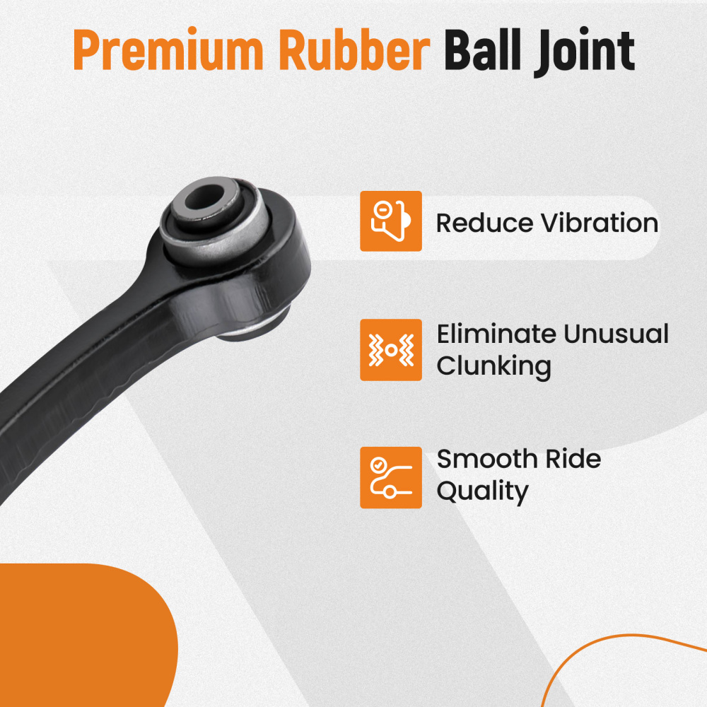 6pcs Rear Upper Control Arm Kit LHRH compatible for GMC Acadia compatible for Buick Enclave 07-15 3.6L