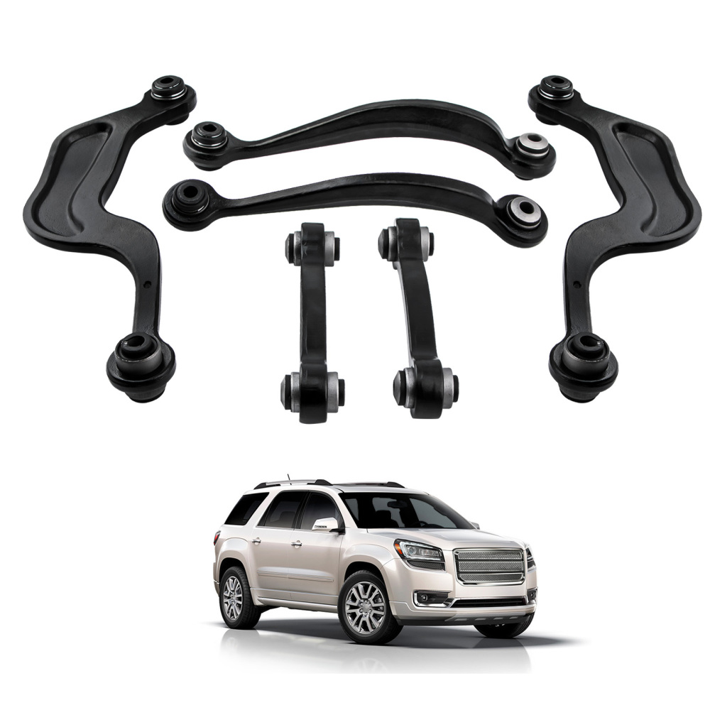 6pcs Rear Upper Control Arm Kit LHRH compatible for GMC Acadia compatible for Buick Enclave 07-15 3.6L