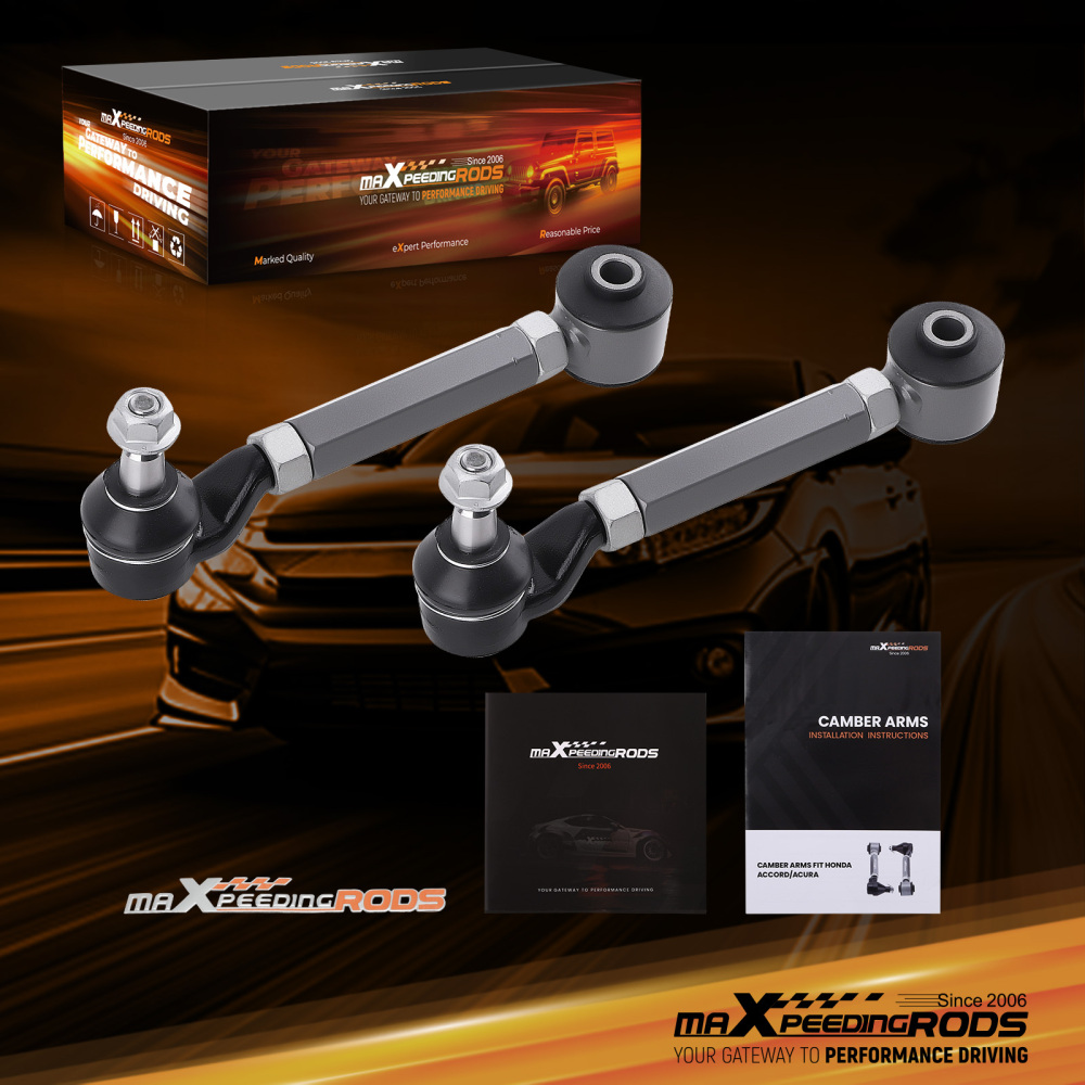 Pair Rear Suspension Camber Arm for 2003-2007 compatible for Honda Accord 2004-2008 compatible for Acura TSX