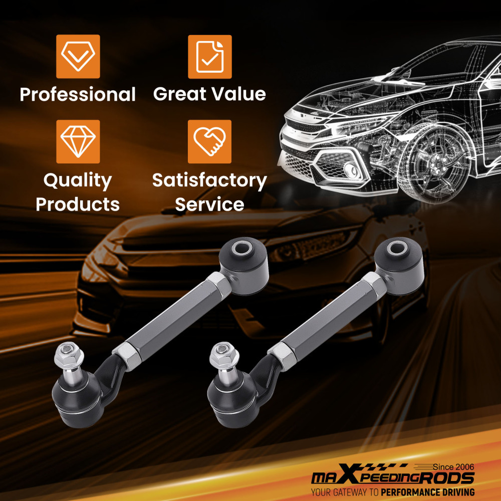 Bracci Posteriori Superiori Del Camber compatibile per Honda Accord 2003-2007 compatibile per Acura TSX