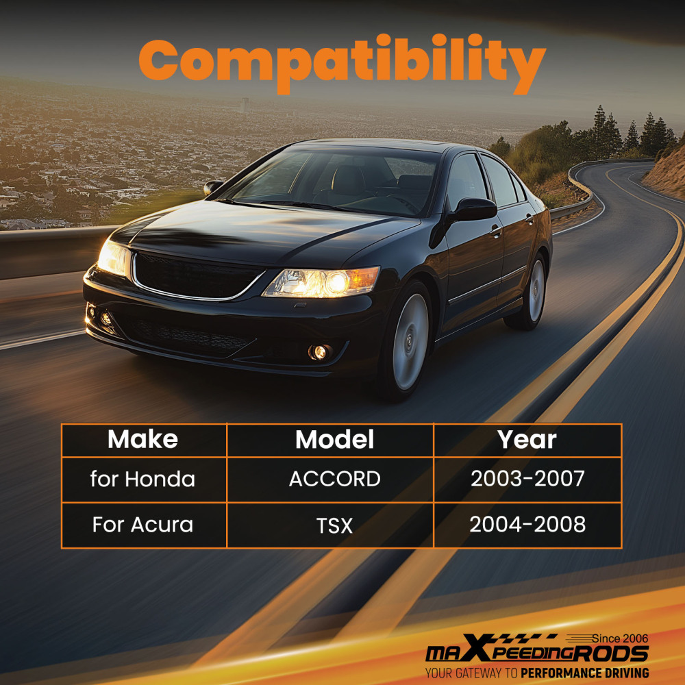 Bracci Posteriori Superiori Del Camber compatibile per Honda Accord 2003-2007 compatibile per Acura TSX