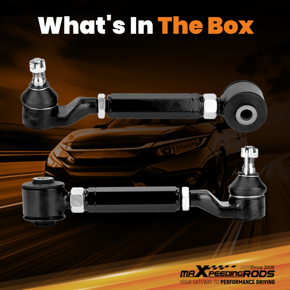 Control Arms Kits Rear Upper compatible for Honda Accord 03-07 Ball Joint Camber Rods suspension arms