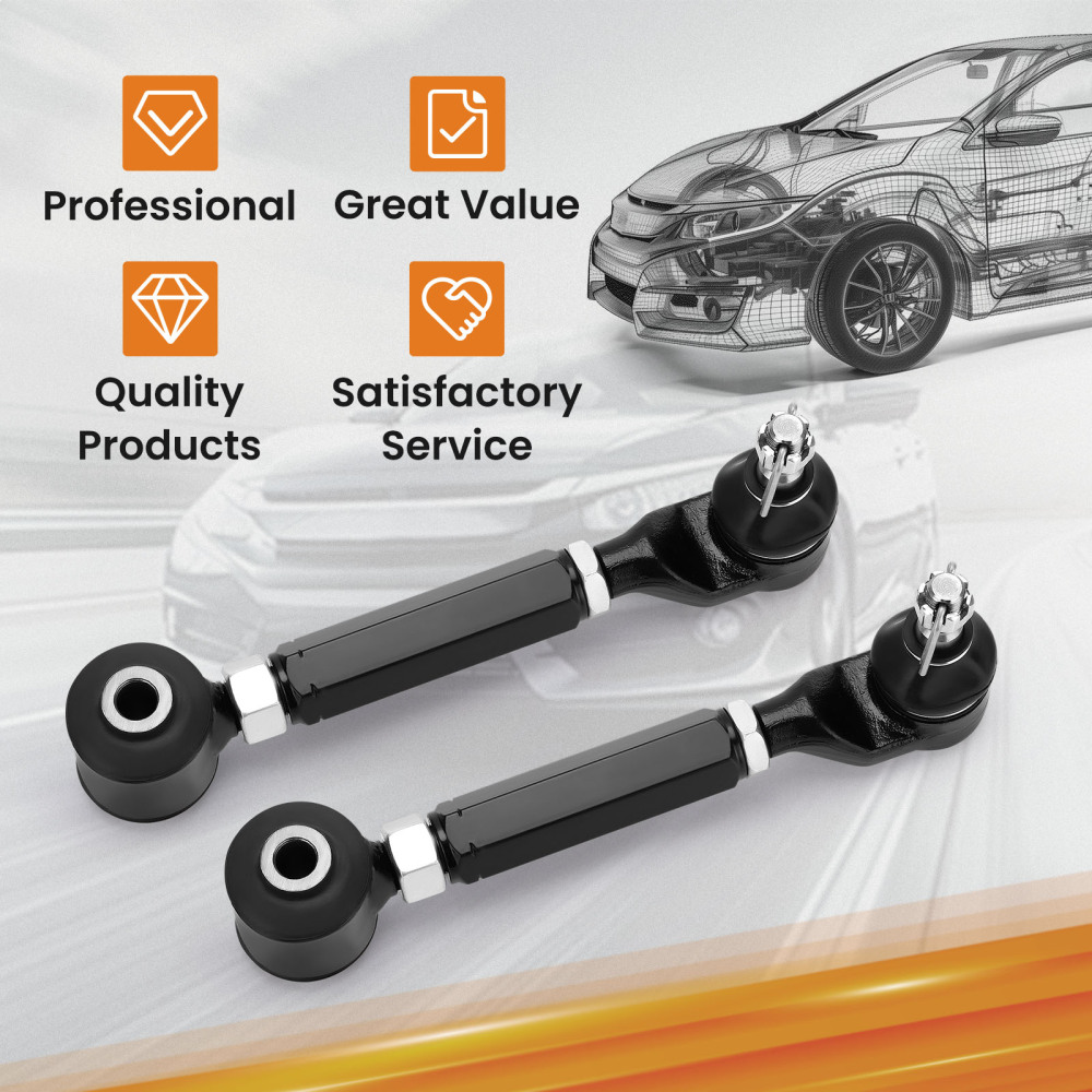 Control Arms Kits Rear Upper compatible for Honda Accord 03-07 Ball Joint Camber Rods suspension arms