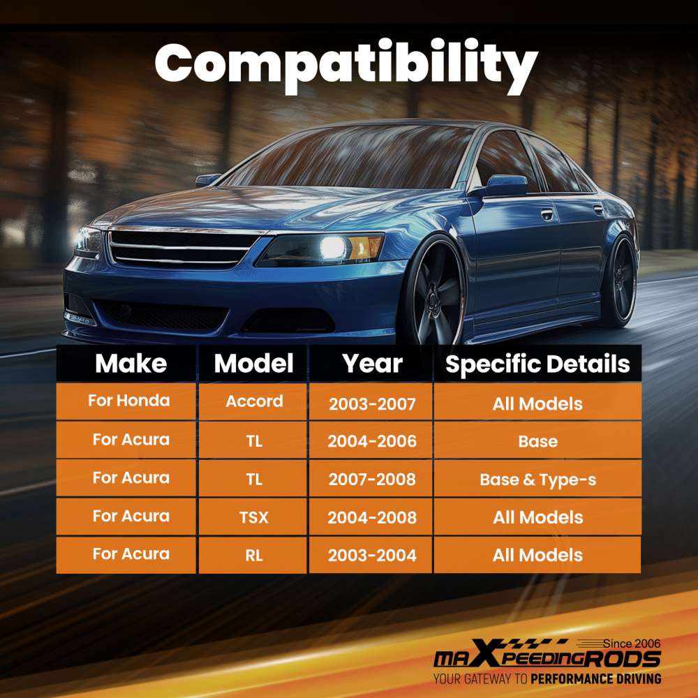 Rear UpperLower Control Toe Camber Arms for Honda Accord 03-07 for Acura TSX