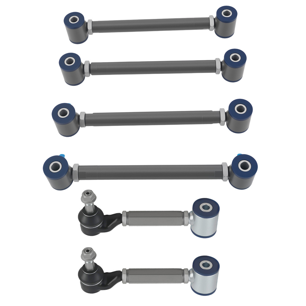 6x Rear UpperLower Camber Arms Control Toe compatible for Honda Accord 2003 - 2007