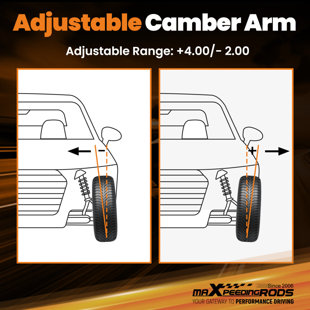 6x Rear UpperLower Camber Arms Control Toe compatible for Honda Accord 2003 - 2007