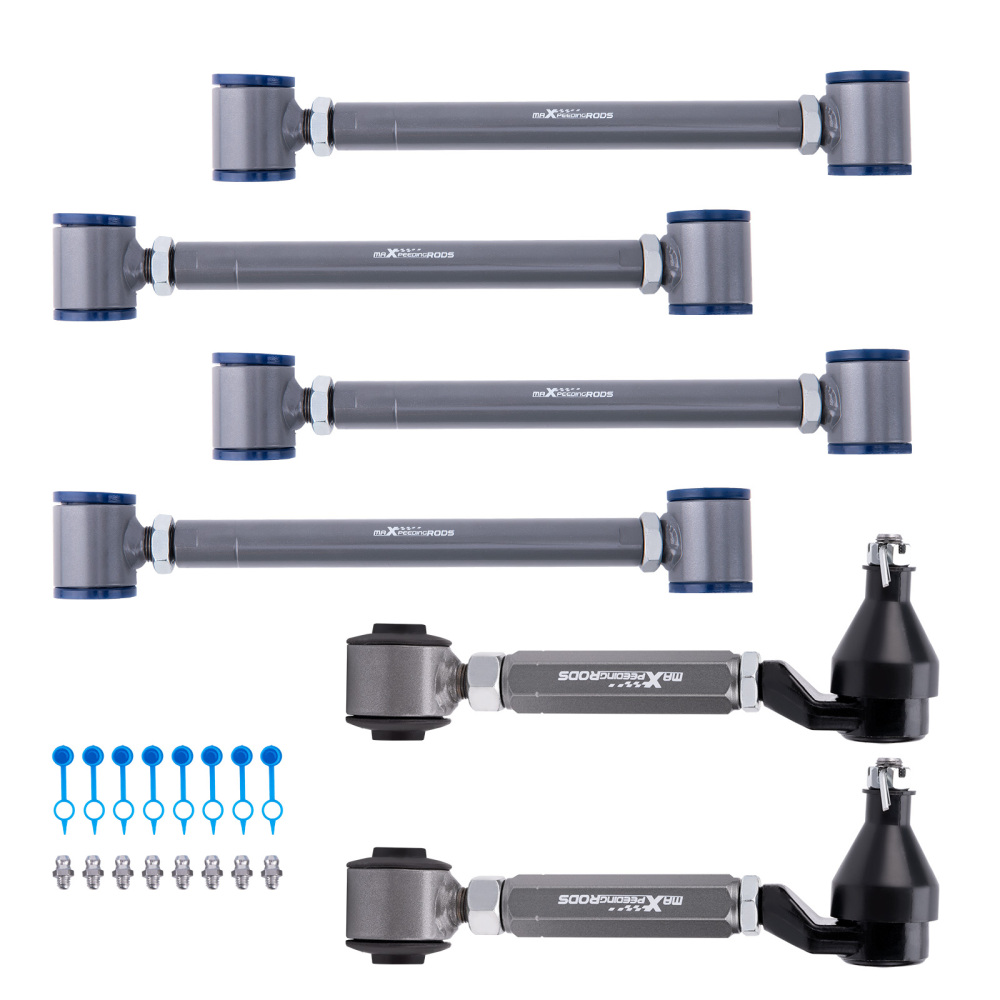 6 Pcs Control Toe compatible for Honda Accord 2003 - 2007 Rear Camber Arms UpperLower