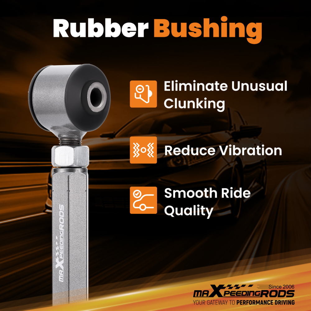 6 Pcs Control Toe compatible for Honda Accord 2003 - 2007 Rear Camber Arms UpperLower