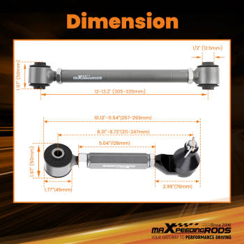 6 Pcs Control Toe compatible for Honda Accord 2003 - 2007 Rear Camber Arms UpperLower