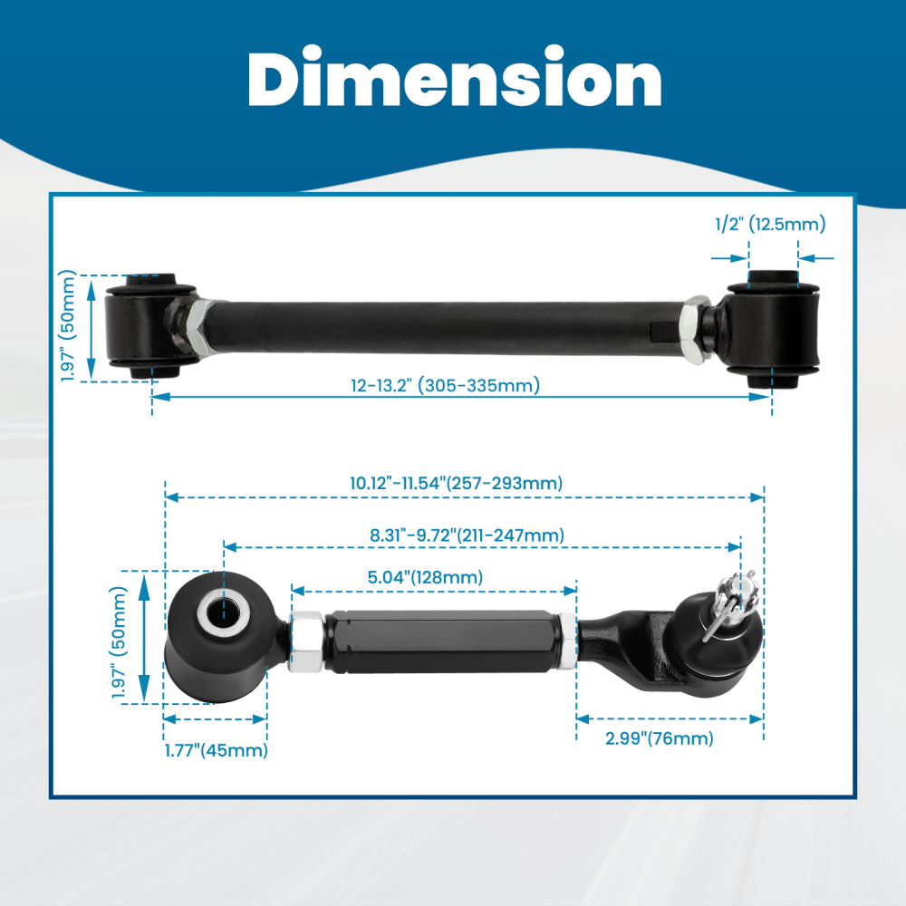 6 Pcs Rear UpperLower Control Toe Camber Arms compatible for Honda Accord 2003 - 2007