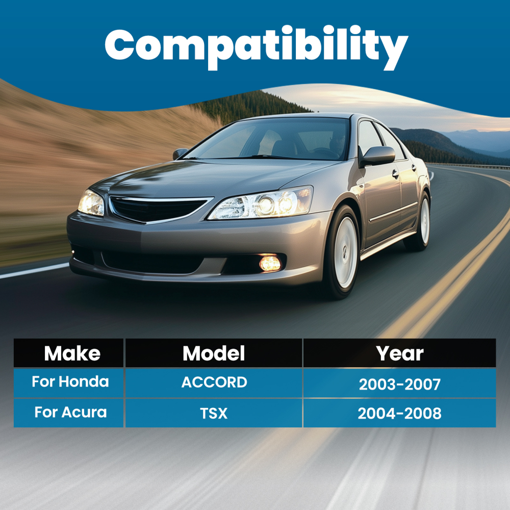 6 Pcs Rear UpperLower Control Toe Camber Arms compatible for Honda Accord 2003 - 2007