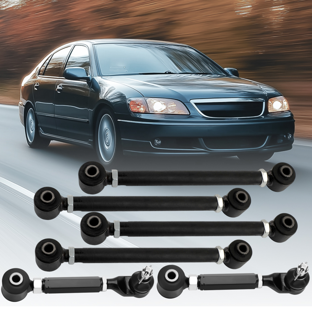 6 Pcs Rear UpperLower Control Toe Camber Arms compatible for Honda Accord 2003 - 2007