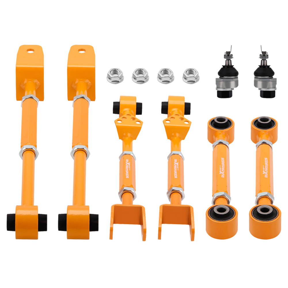 6Pcs Rear Adjustable Control Camber ArmBall Joints compatible for Honda Accord 2008-2017
