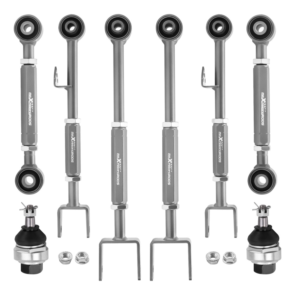 Front Ball JointRear Camber Arms Toe Kits for 08-17 Honda Accord 09-14 TL TSX
