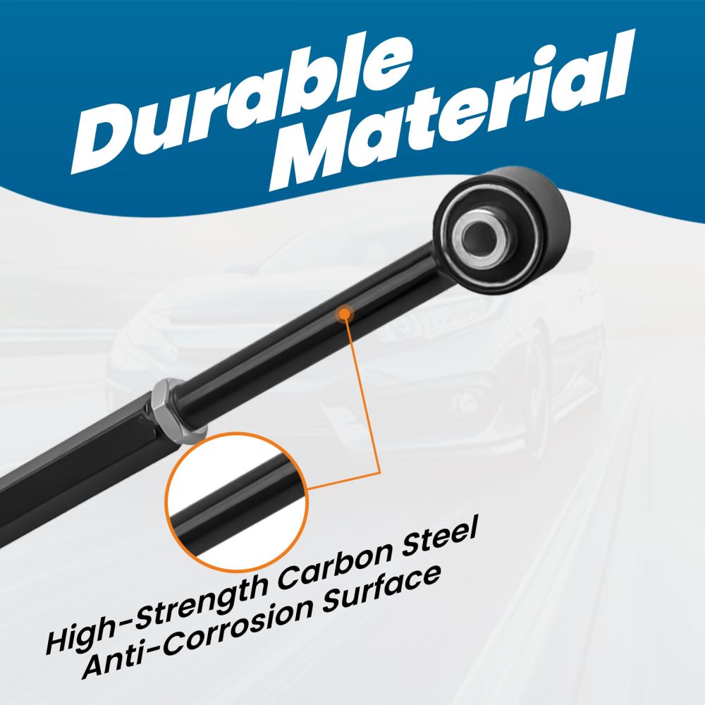 Front Ball Joint + Rear Camber Control Arm Toe Kit compatible for Honda Accord 08-13 suspension arms