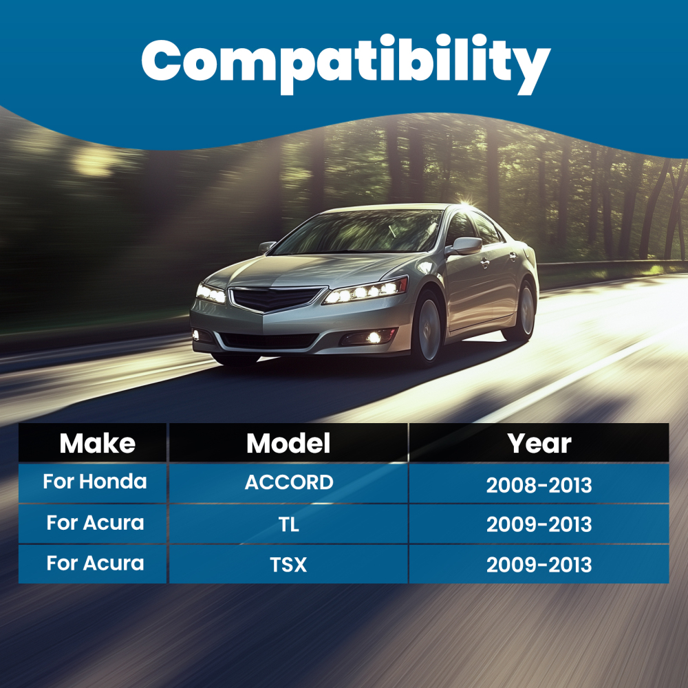 Front Ball Joint + Rear Camber Control Arm Toe Kit compatible for Honda Accord 08-13 suspension arms