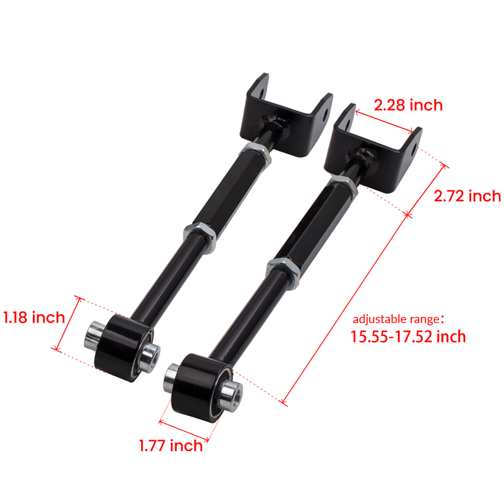 Regolabile Camber Posteriore Braccio Punta Set compatibile per Honda Accord Models 2008-2013