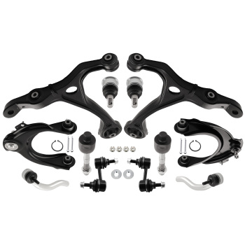12pcs Front Control Arms Suspension Kit For 2004-2006 2007 2008 compatible for Acura TSX Accord