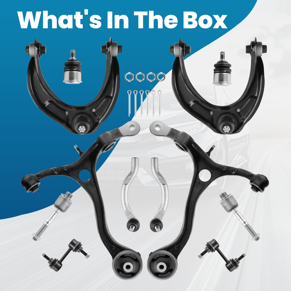 Suspension Front Upper Lower Control Arms Left Right For 2008-2012 compatible for Honda Accord