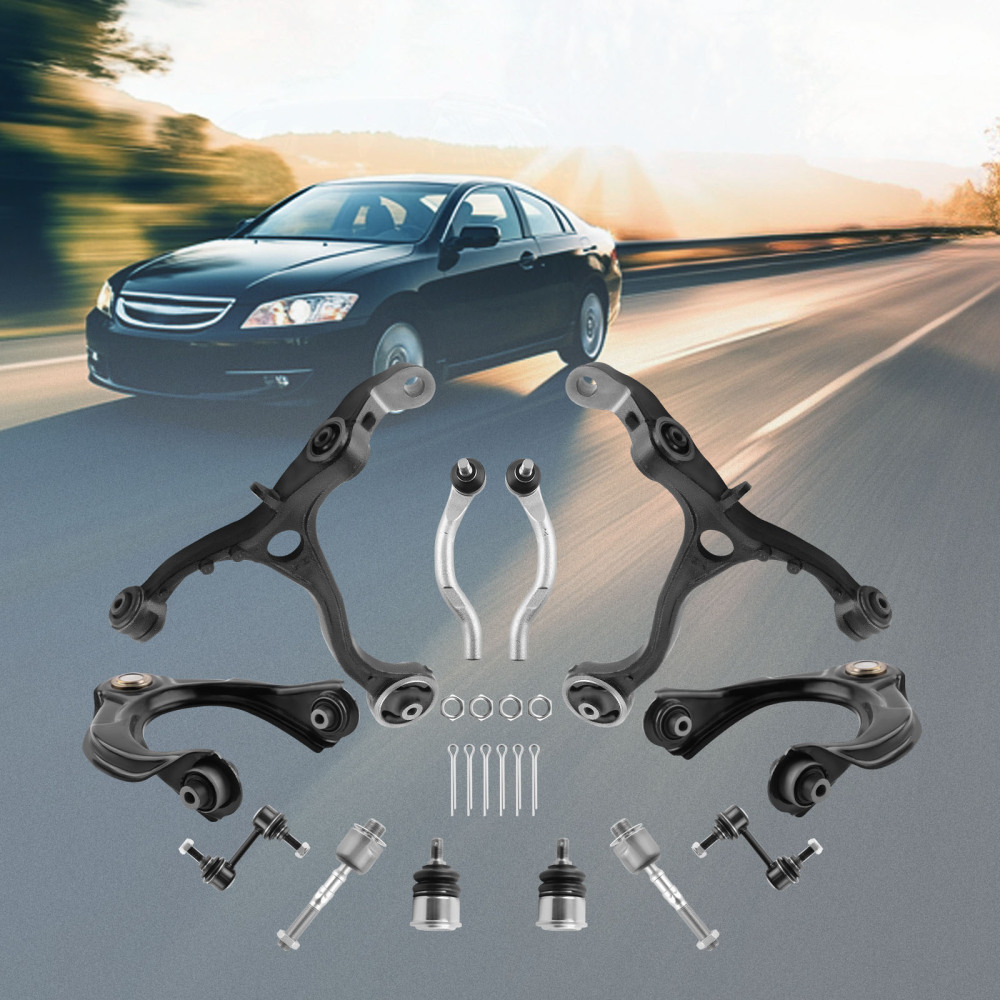 Suspension Front Upper Lower Control Arms Left Right For 2008-2012 compatible for Honda Accord