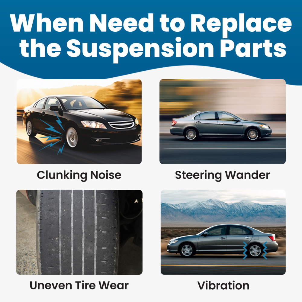 Suspension Front Upper Lower Control Arms Left Right For 2008-2012 compatible for Honda Accord