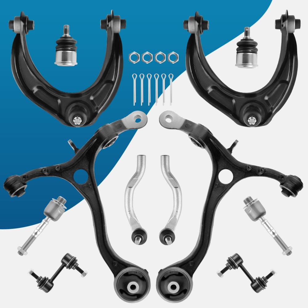12 Pcs Front Upper Lower Control Arm and Bushings compatible for Honda Accord 2008-2012 suspension arms