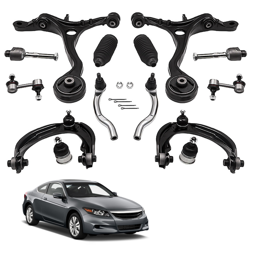 Kit di sospensione 14 pezzi Bracci Giunti sferici Collegamenti stabilizzatori Set compatibile per Honda Accord 08-12