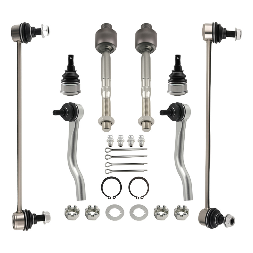 Front Lower Control Arms Sway Bars Tie Rods for 2013 2014 2015-2017 compatible for Honda Accord