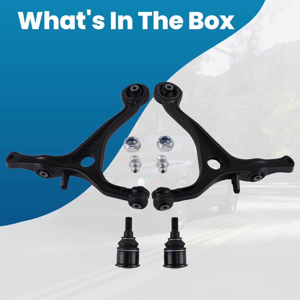 4x Front Lower Control Arms w/ Lower Ball Joints For 2004 2005 2006 compatible for Acura TL